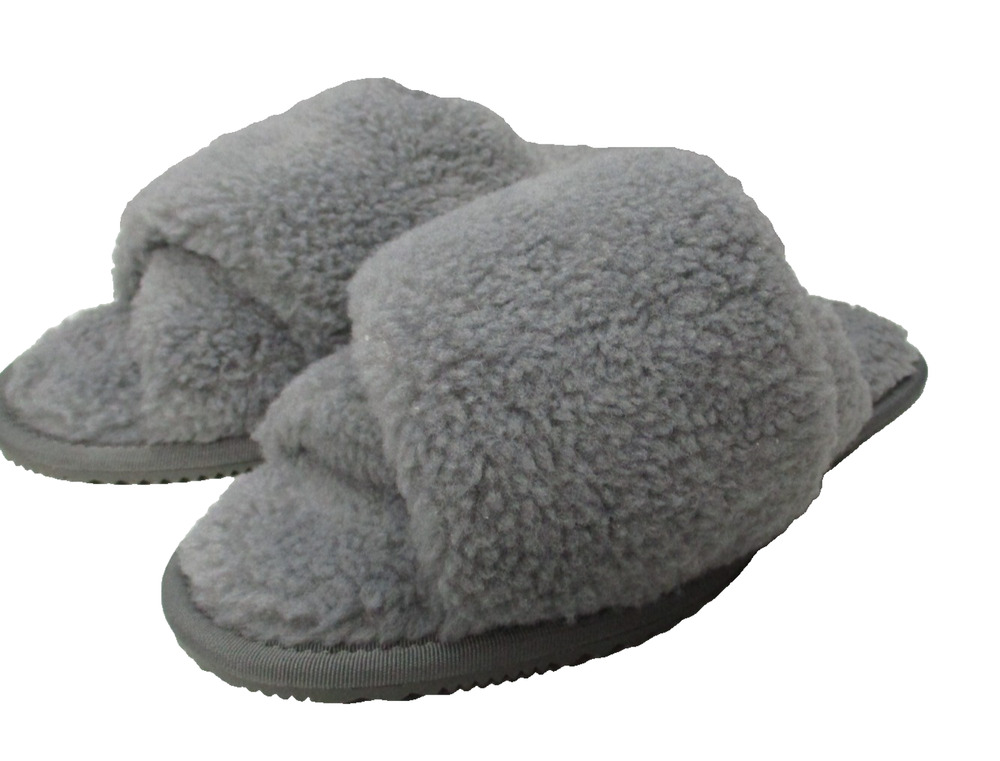Sorel Go Mail Run Slippers Womens Sz 7 Natural Comfort Slip On Gray